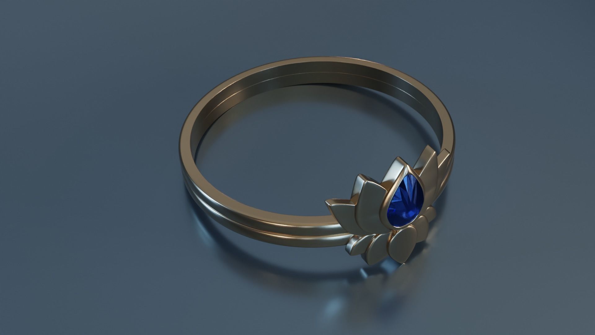 Lotus Ring 2 3D print model_6