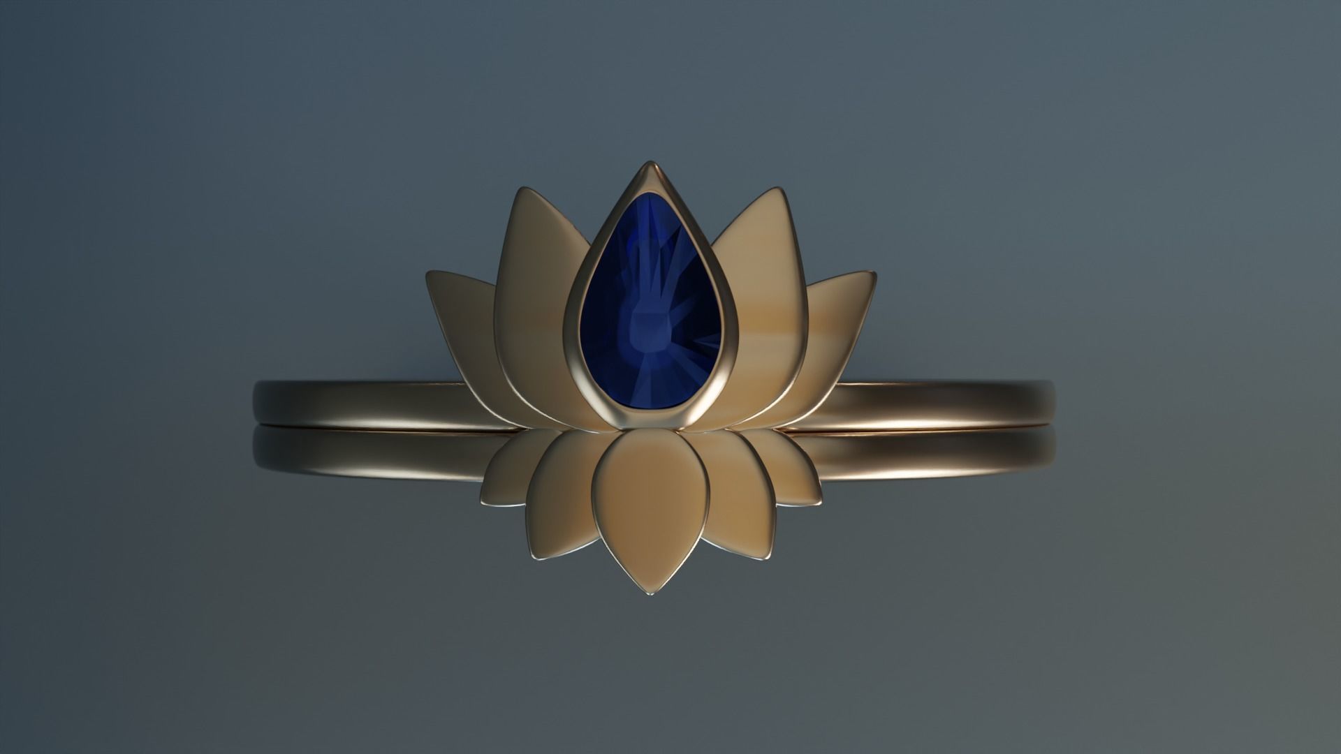 Lotus Ring 2 3D print model_3