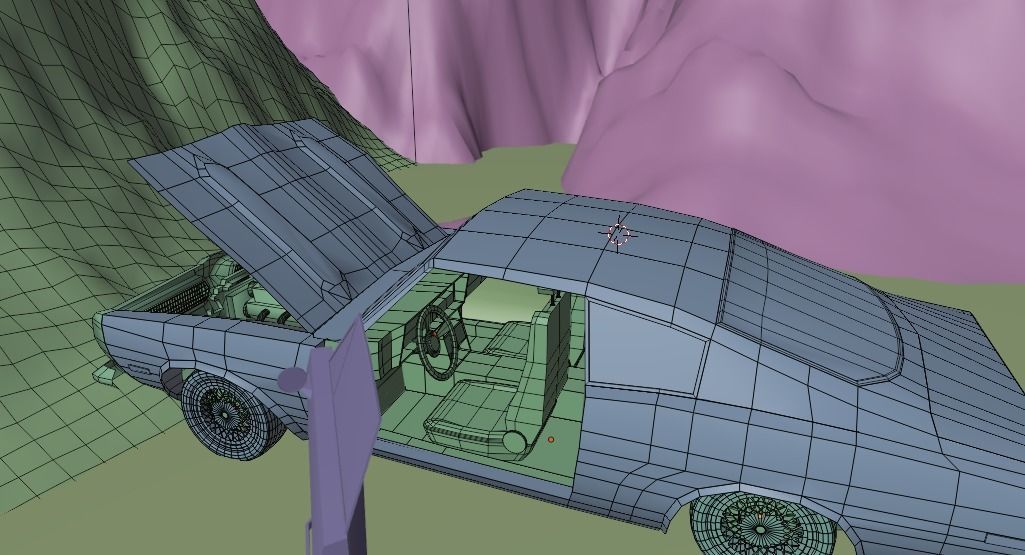 Shanty Car Garage Pack Low-poly 3D model_7