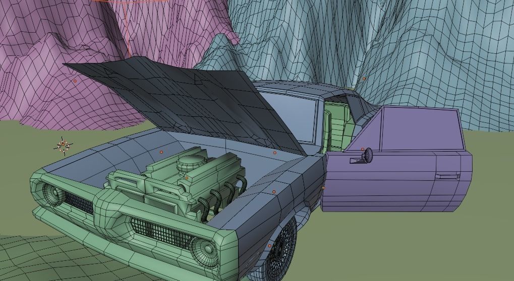 Shanty Car Garage Pack Low-poly 3D model_6