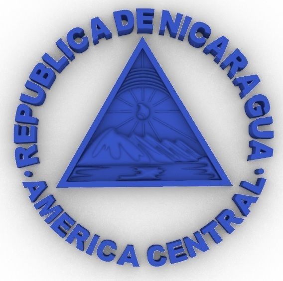 Escudo de Nicaragua - Coat of Arms Nicaragua 3D print model_7