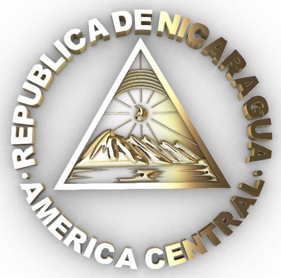 Escudo de Nicaragua - Coat of Arms Nicaragua 3D print model_3