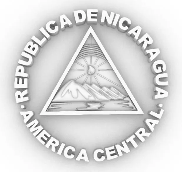 Escudo de Nicaragua - Coat of Arms Nicaragua 3D print model_0