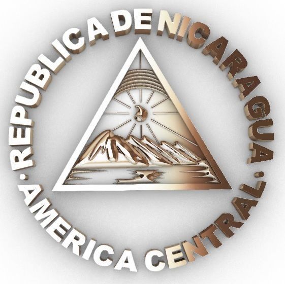 Escudo de Nicaragua - Coat of Arms Nicaragua 3D print model_5