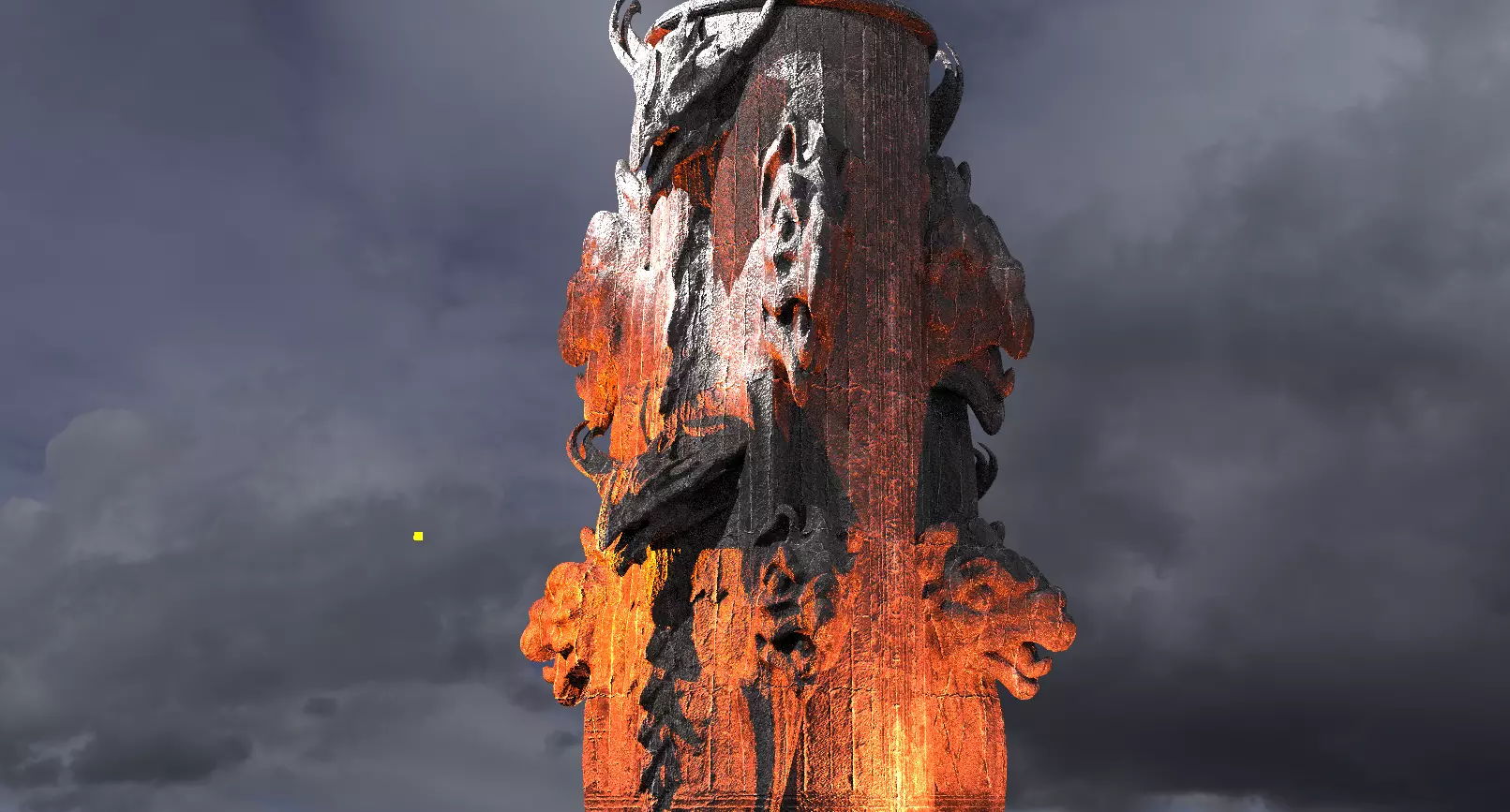 Sacrifice Underworld throne Pillar 2   3D model_0