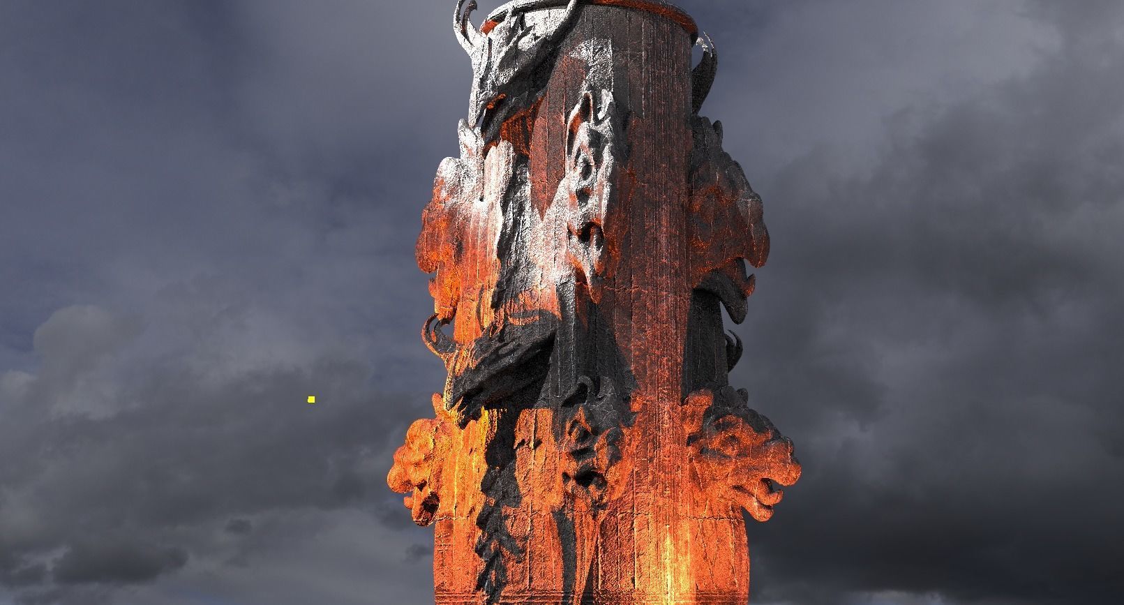 Sacrifice Underworld throne Pillar 2   3D model_1