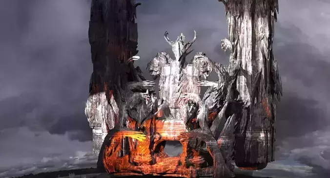 Overlord Throne with pillars