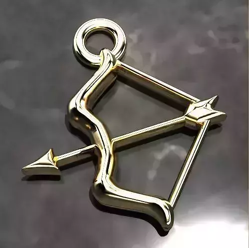Bow and Arrow Pendant