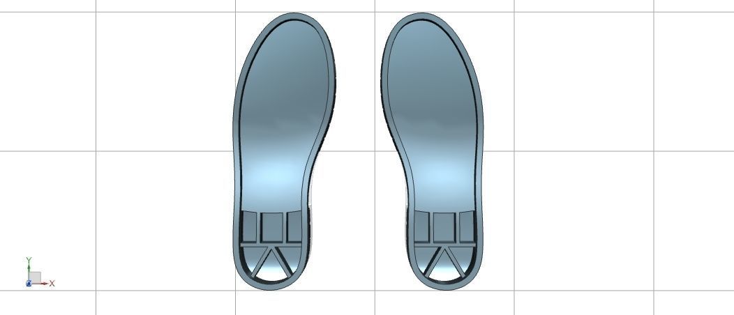 Shoe Sole Size 41 3D model 3D printable | CGTrader