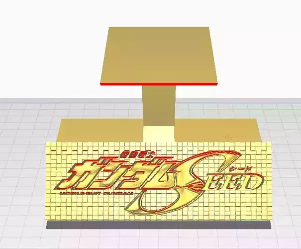 Gundam SEED base for any Gundam or display Free 3D model
