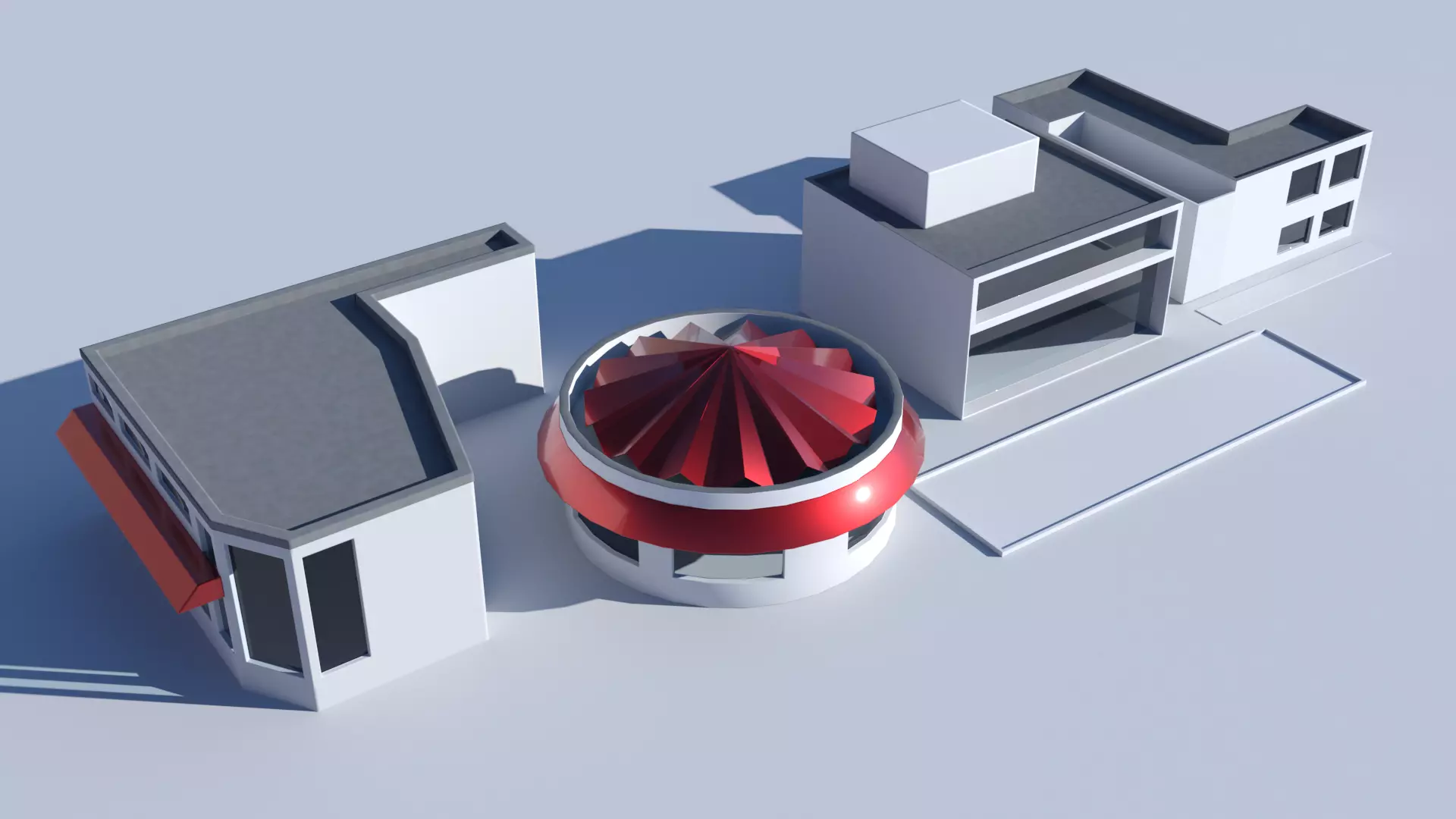 Stores Free low-poly 3D model