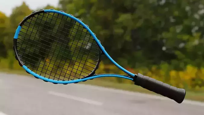 Realistic Tennis Racket - High-Detail Game Ready Model