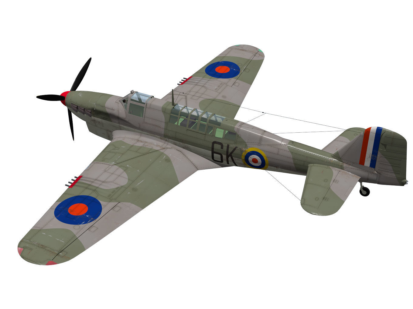 Fairey Fulmar Mk1 3D model_1