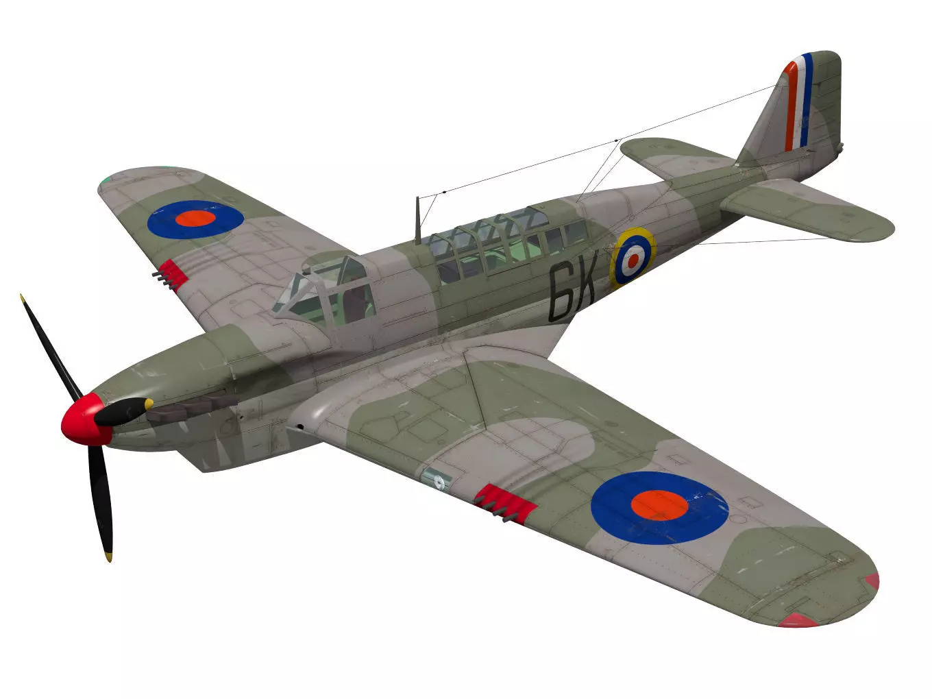 Fairey Fulmar Mk1 3D model_0