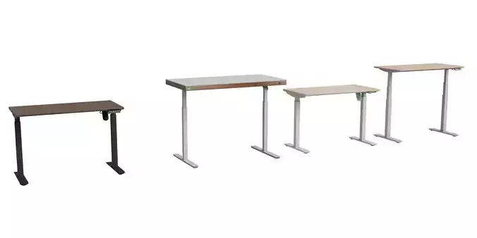 Set Of 4 Electric Height Adjustable Standing Desks