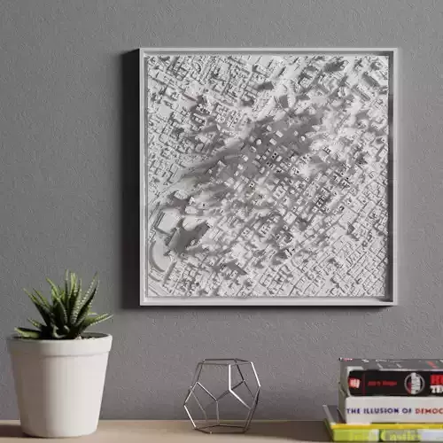 3D MODEL OF LOS ANGELES CALIFORNIA 3D print model