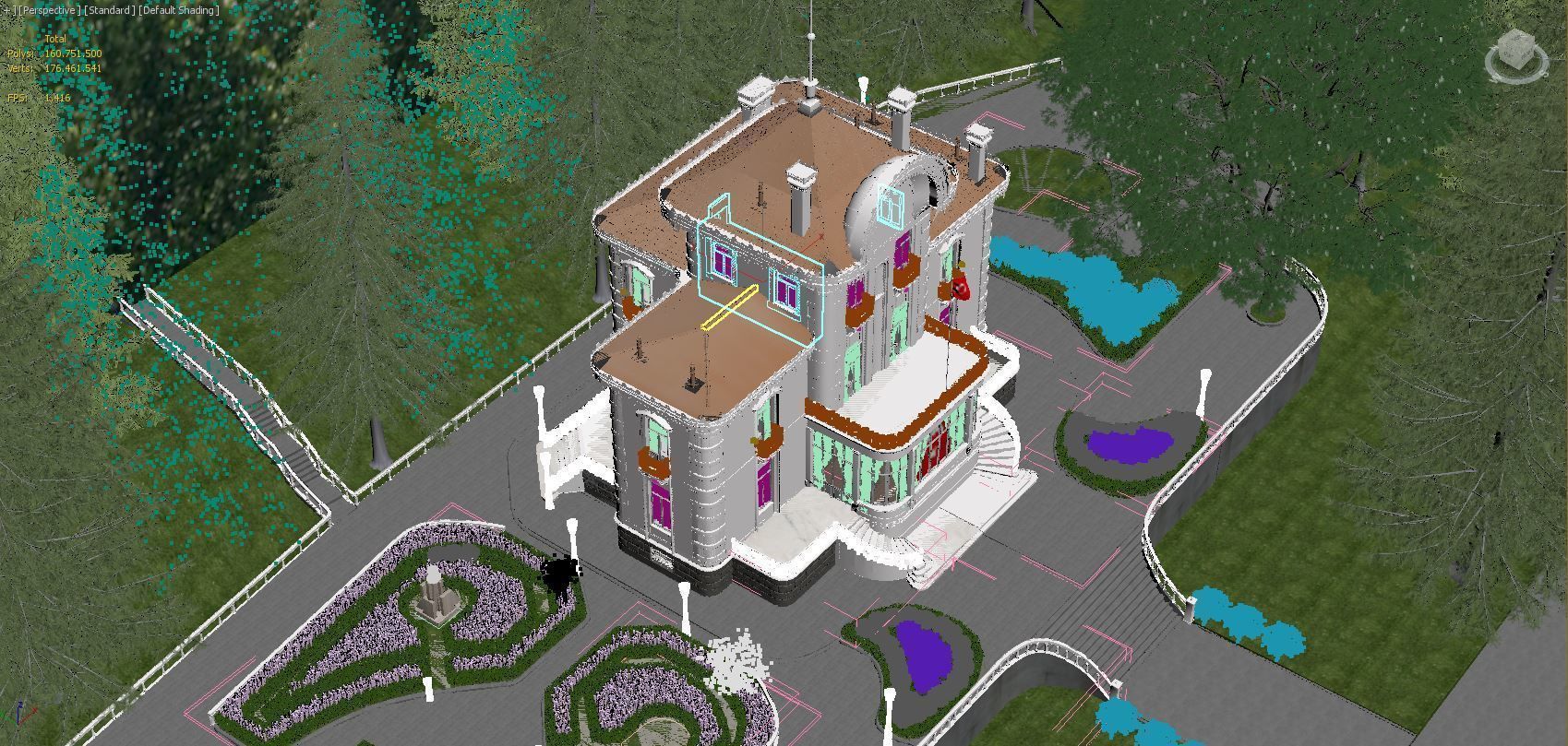  Exterior Trabzon Ataturk Mansion 3D model_6