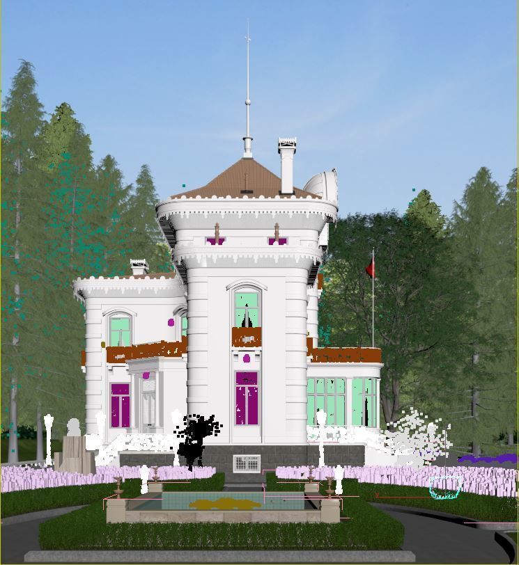  Exterior Trabzon Ataturk Mansion 3D model_4
