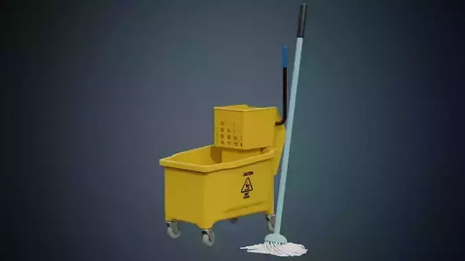 Mop Wringer 2A Low-poly 3D model