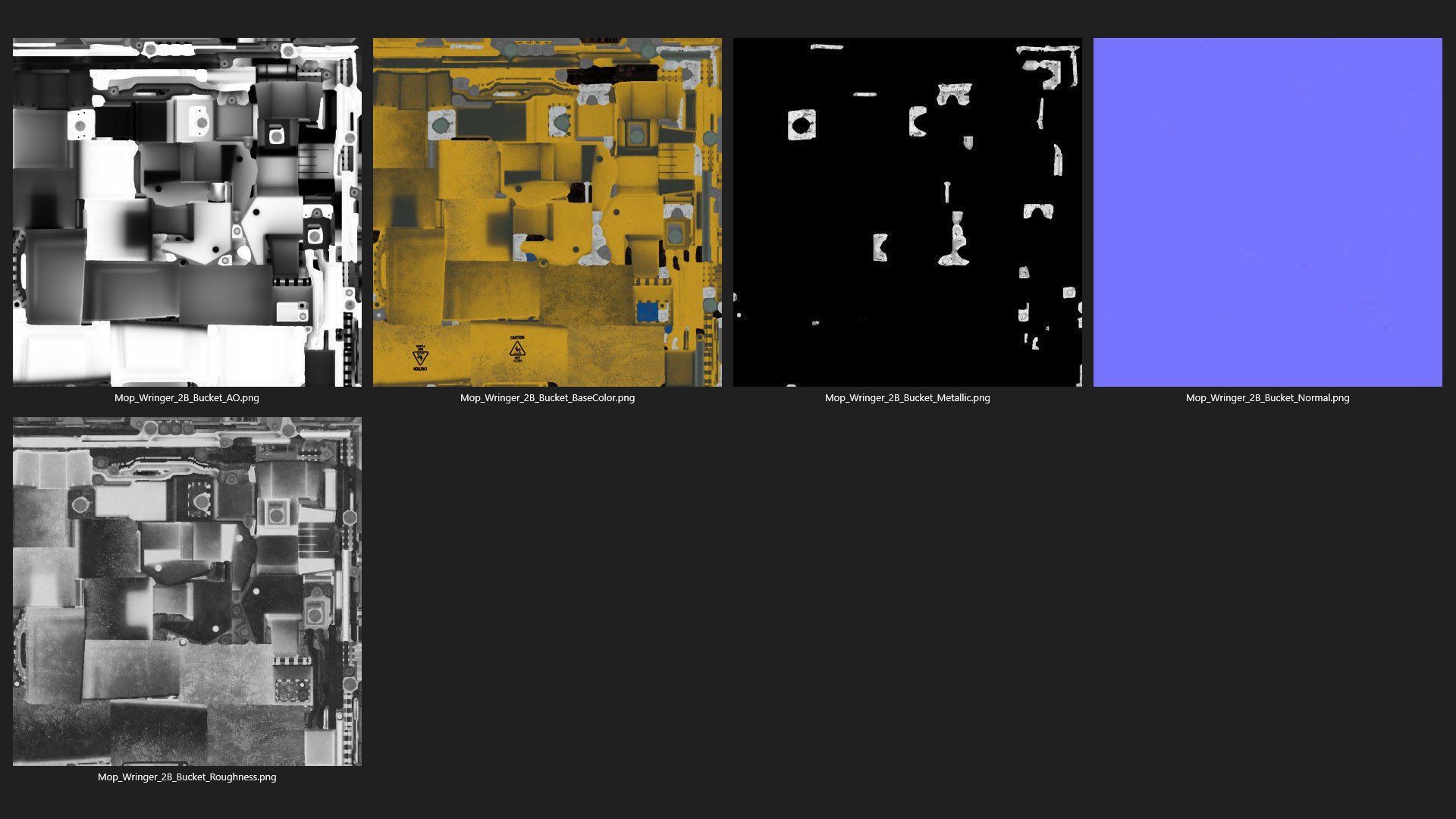 Mop Wringer 2B Low-poly 3D model_9