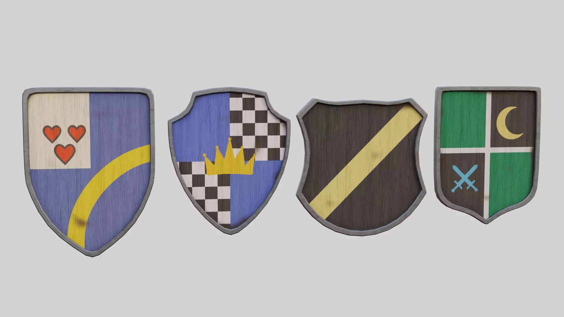 Coat Of Arms Collection 3 Low-poly 3D model_0