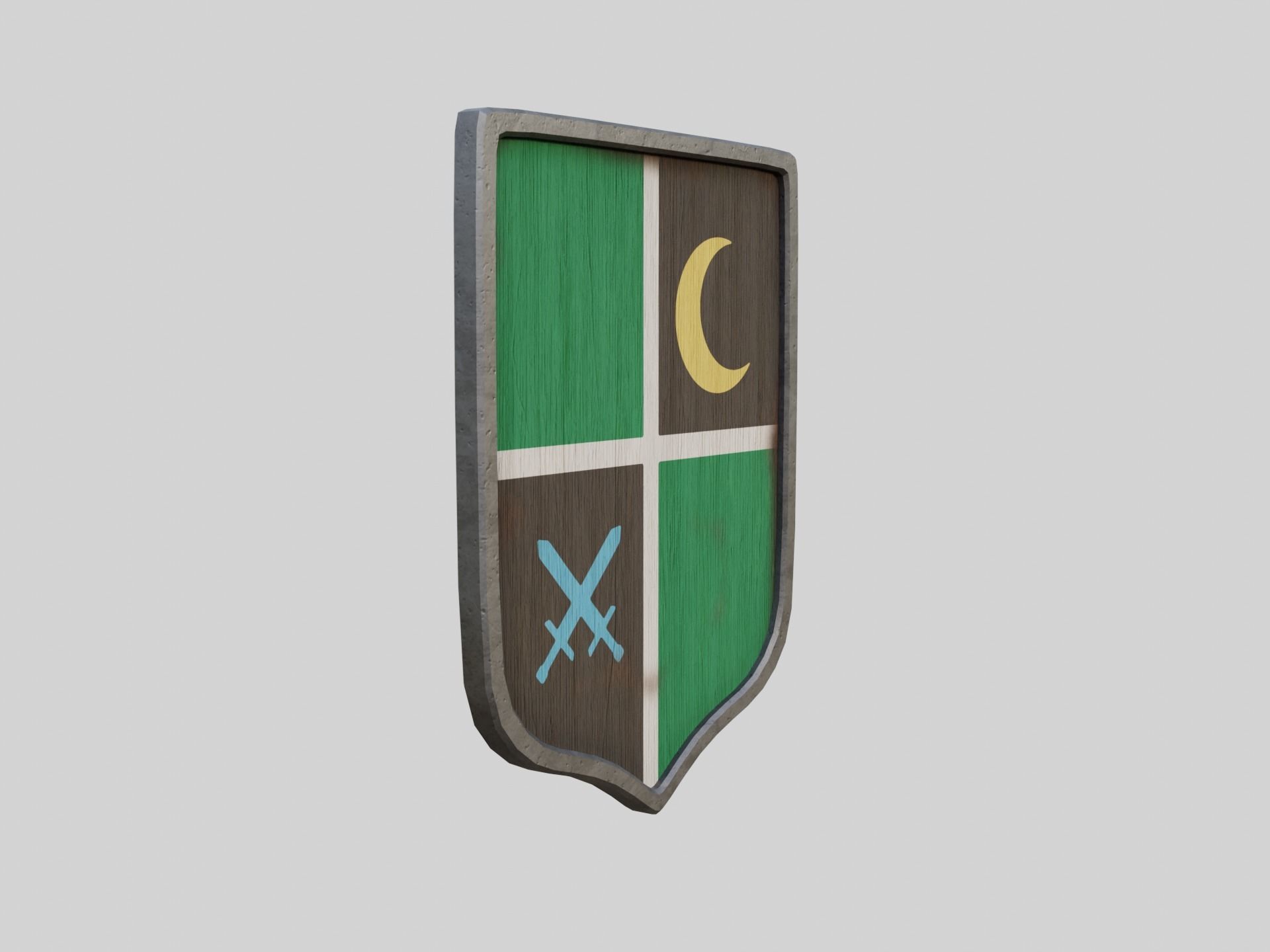 Coat Of Arms Collection 3 Low-poly 3D model_6