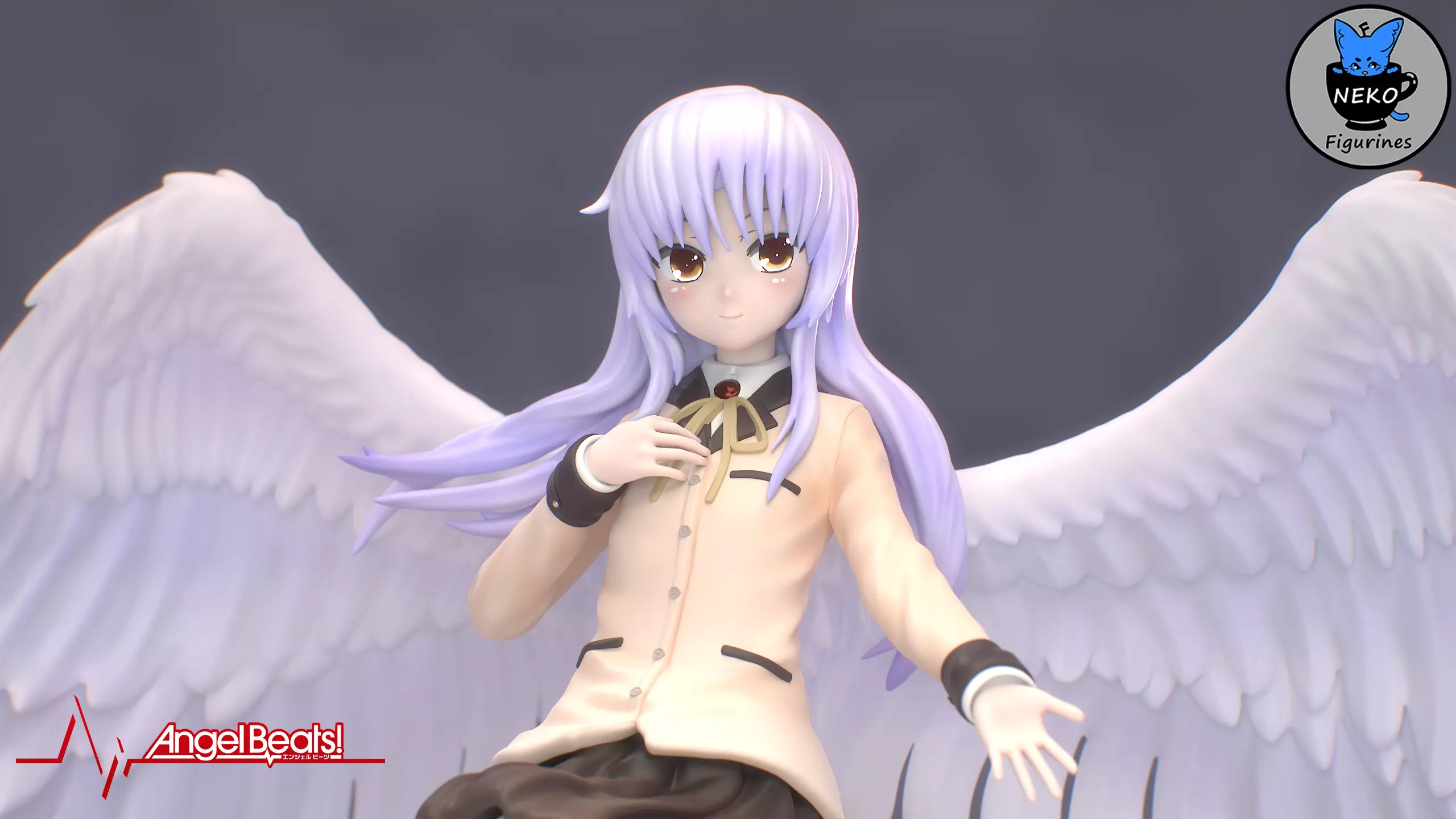 Kanade Tachibana - Angel Beats Anime Figurine STL 3DPrinting 3D print model