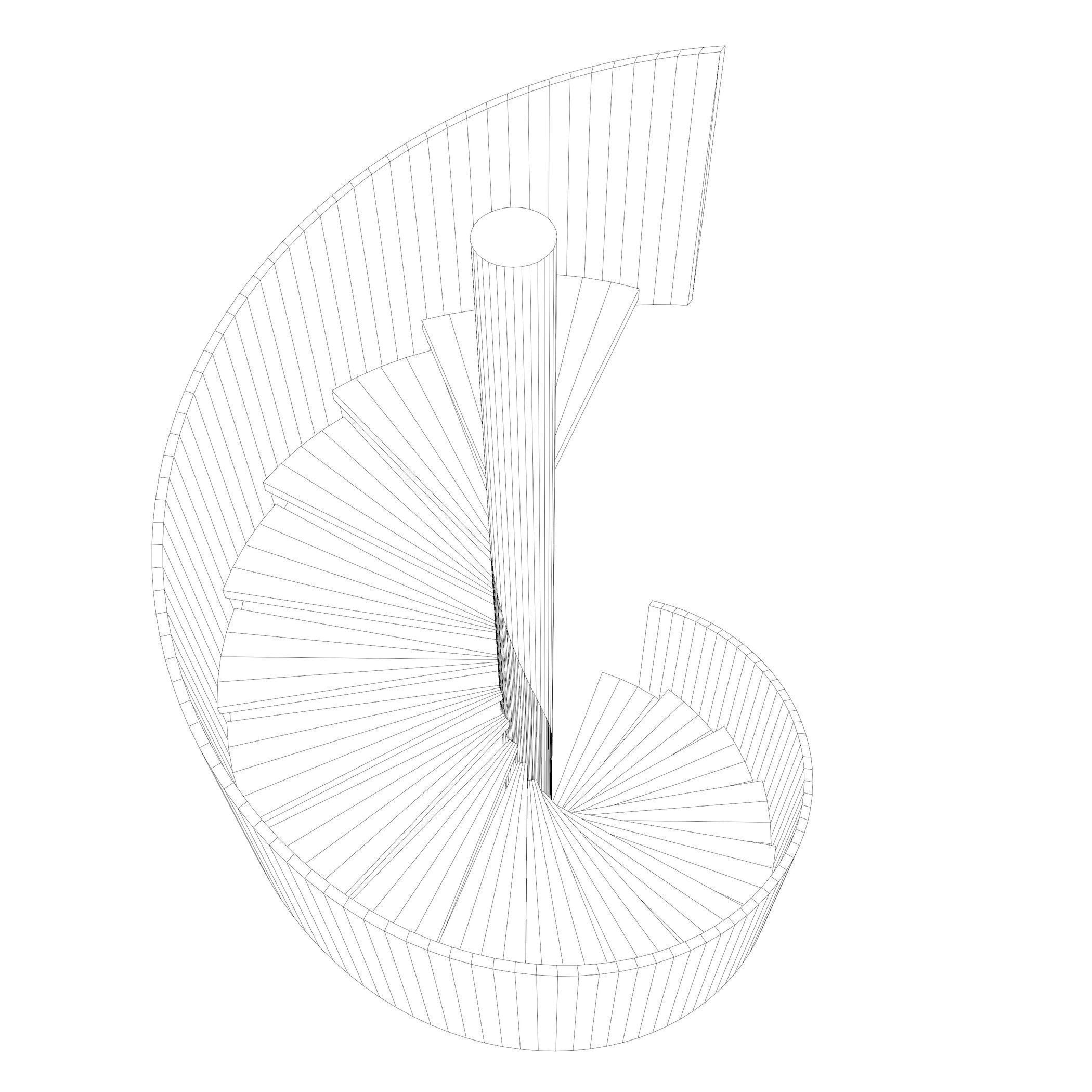 Spiral stair 2023-0001 3D model_9