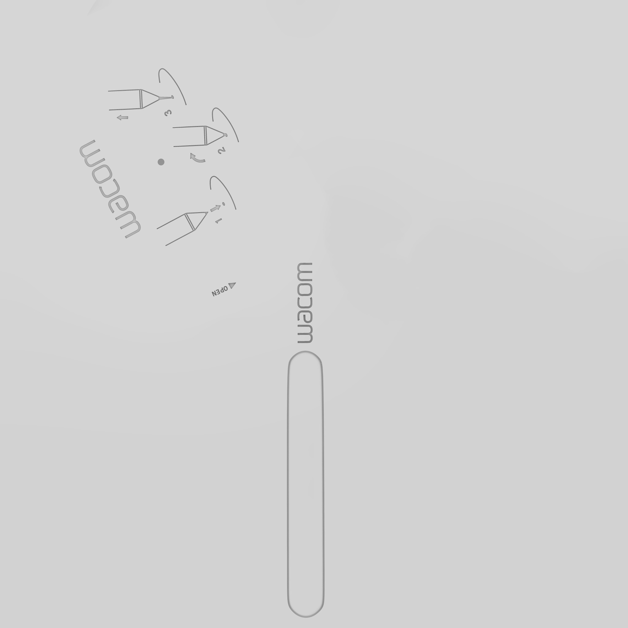 Wacom pen 3D model_8