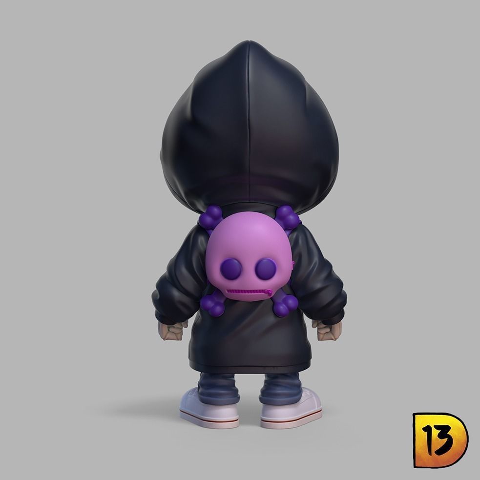 MiniPrint R001 - Skull AI 3D print model_2