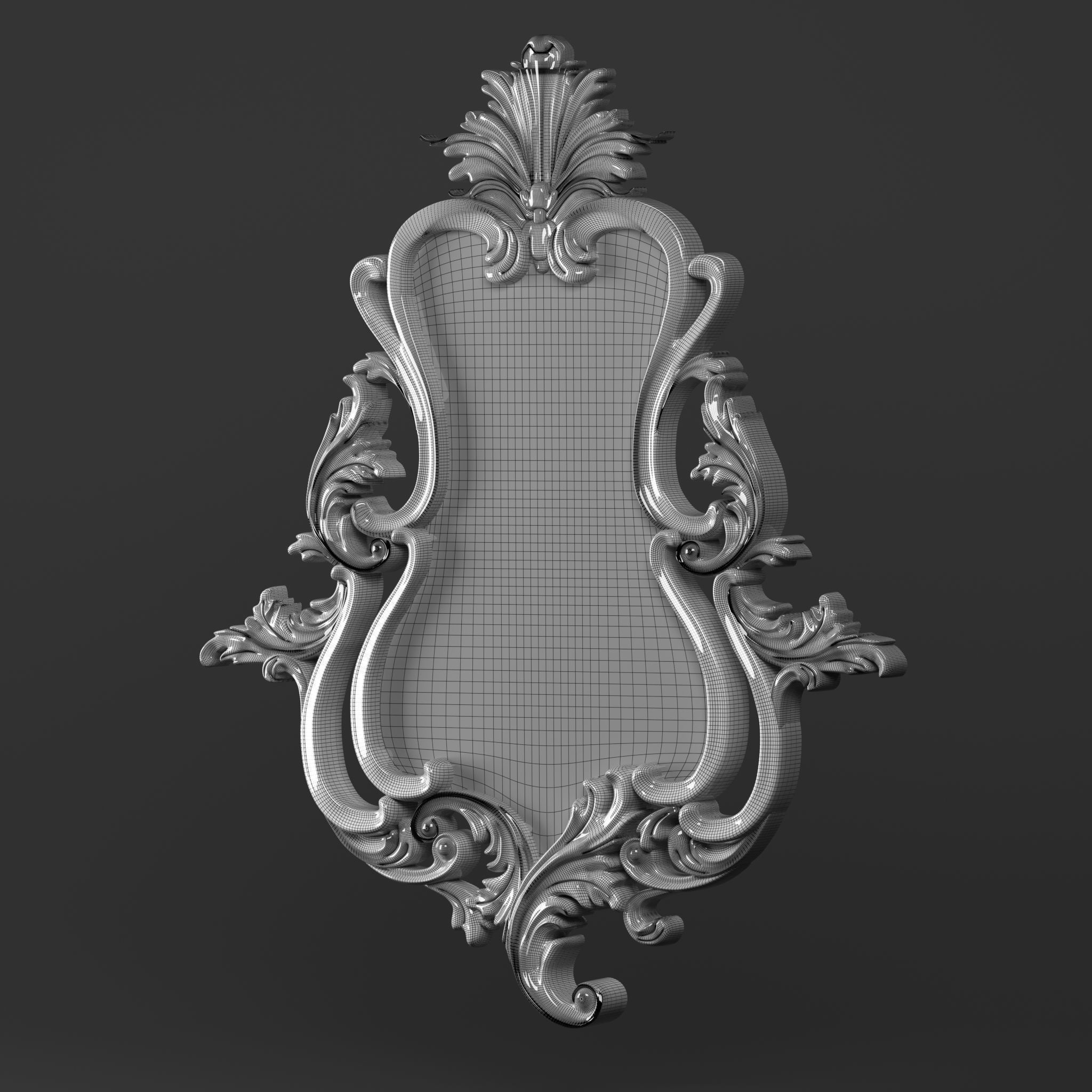Frame Mirror  3D model_2