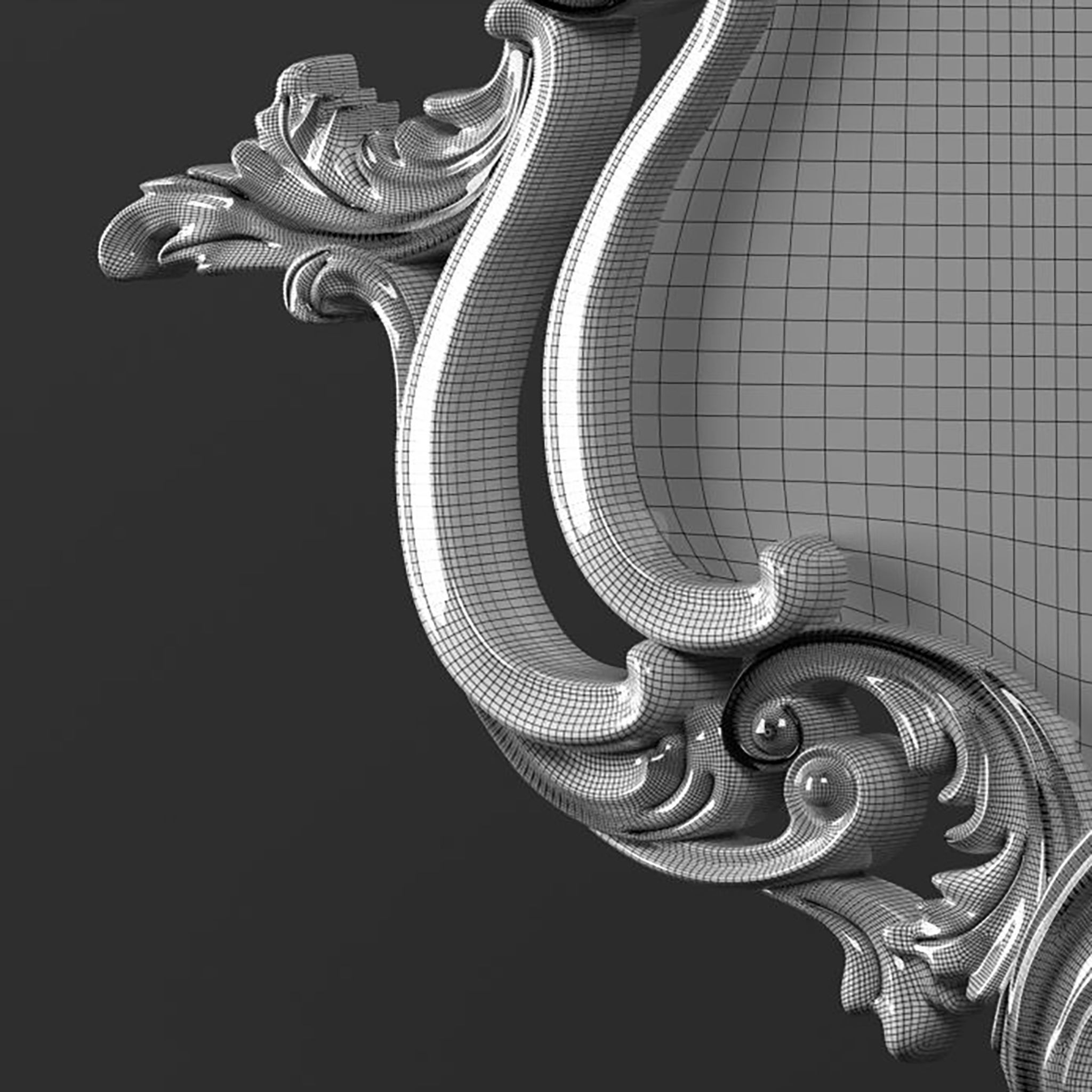 Frame Mirror  3D model_3