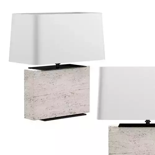 TRAVERTINE SLAB table lamp