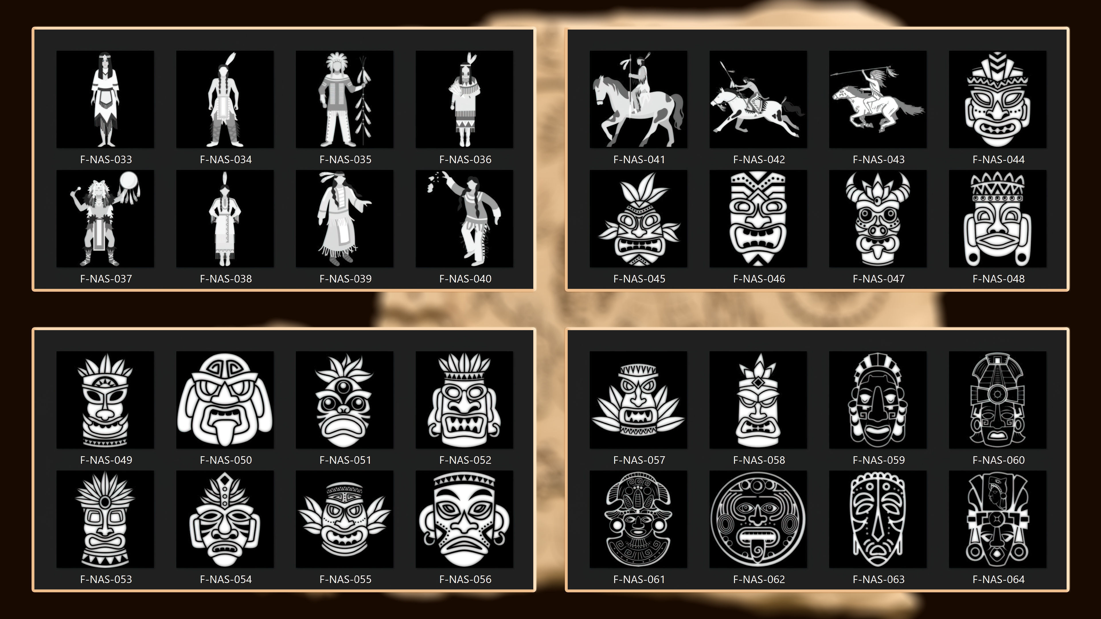 860 Native Indian americans symbol Alpha 3D model_2