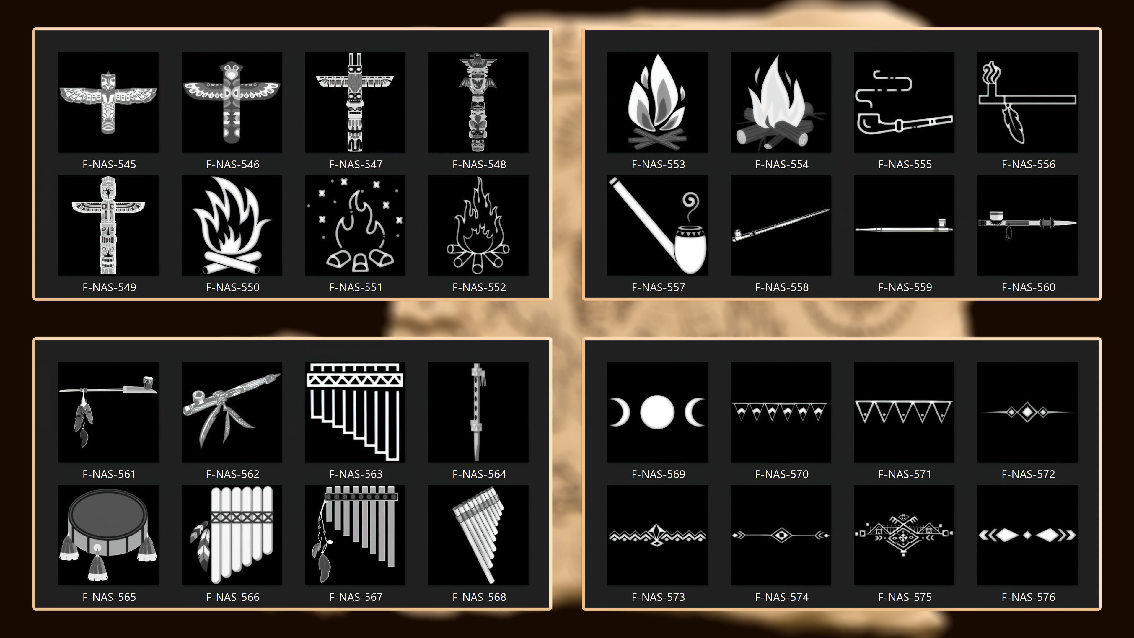 860 Native Indian americans symbol Alpha 3D model_18