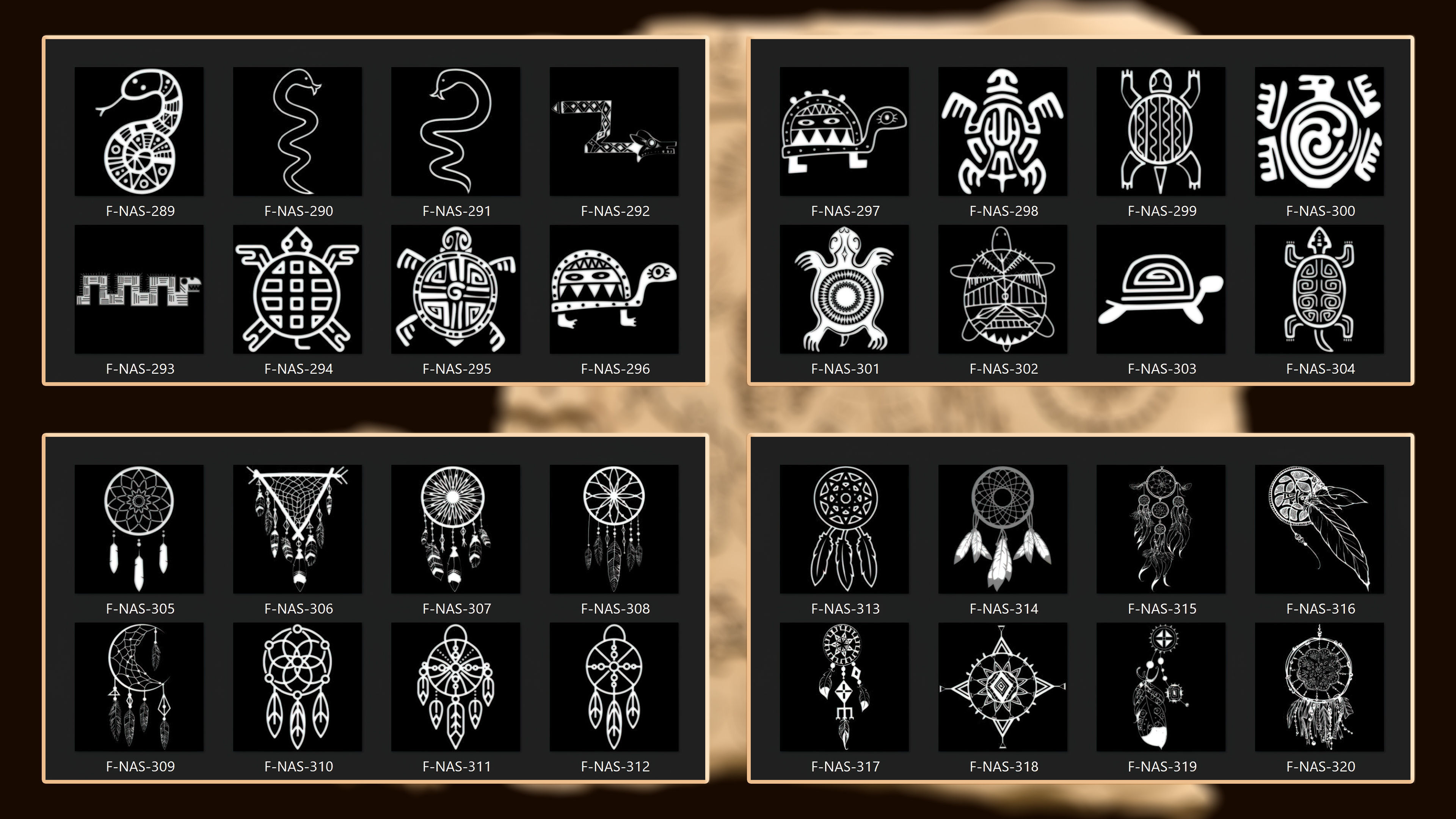 860 Native Indian americans symbol Alpha 3D model_10