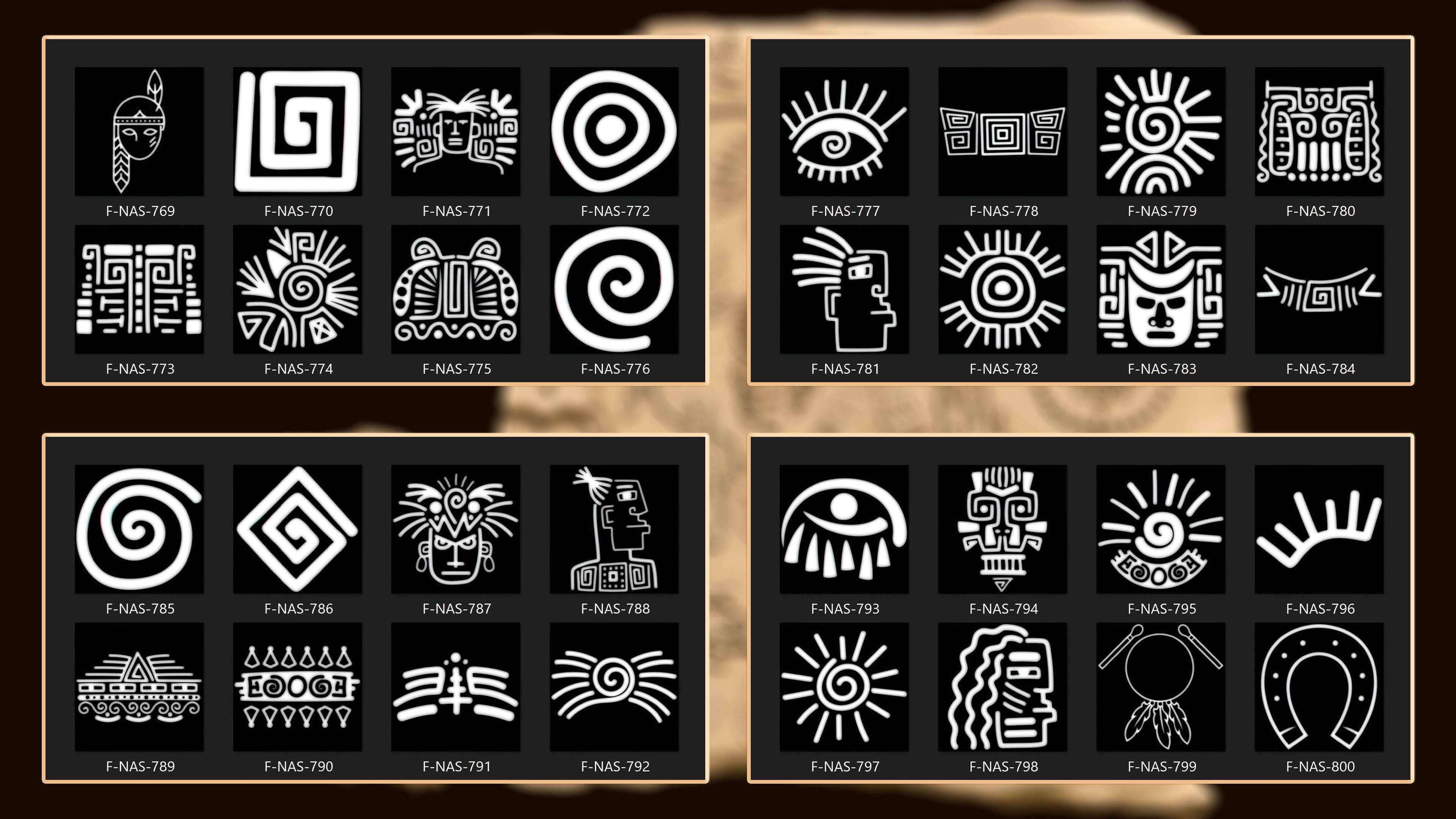 860 Native Indian americans symbol Alpha 3D model_25