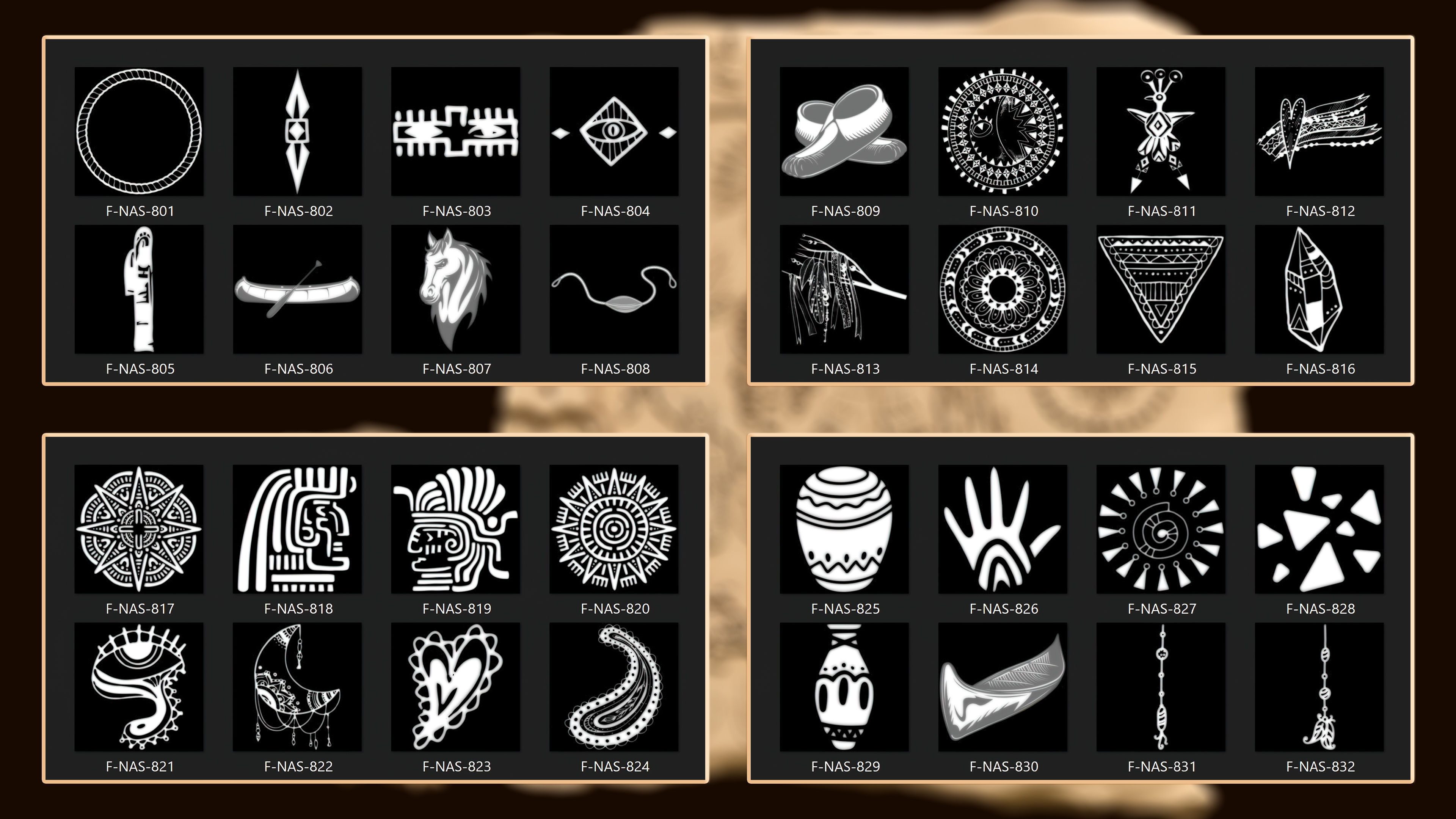 860 Native Indian americans symbol Alpha 3D model_26