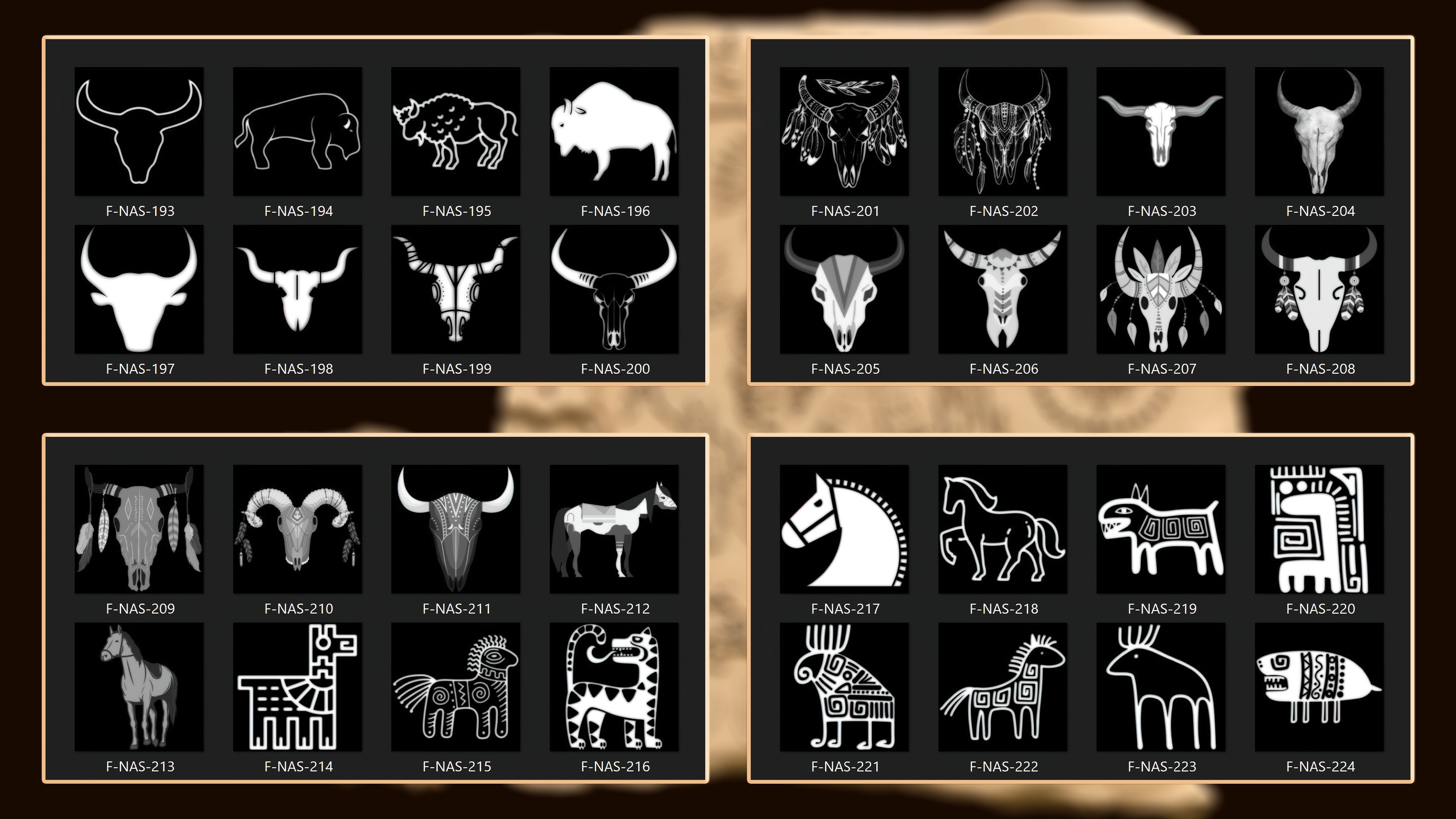 860 Native Indian americans symbol Alpha 3D model_7