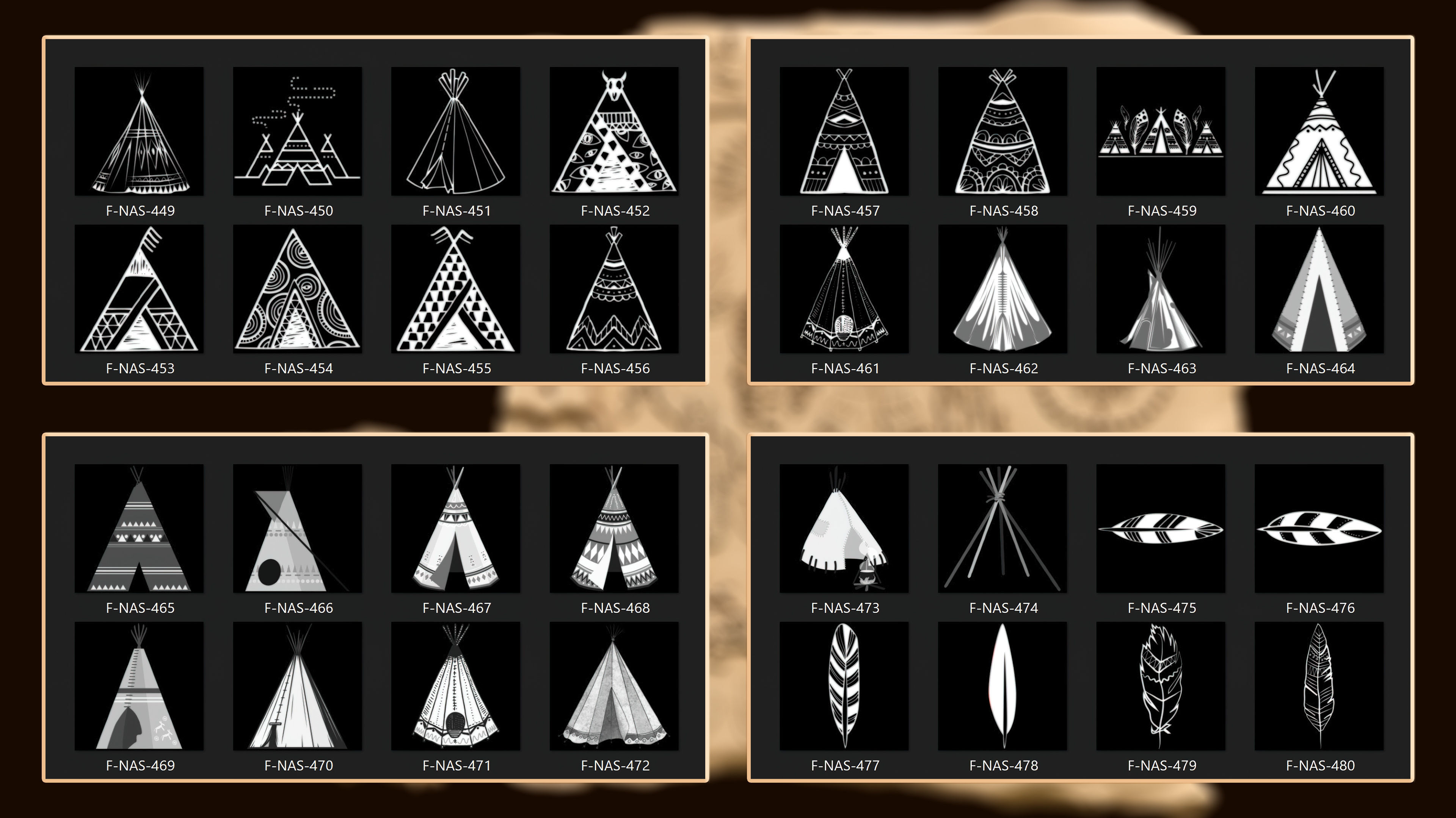 860 Native Indian americans symbol Alpha 3D model_15