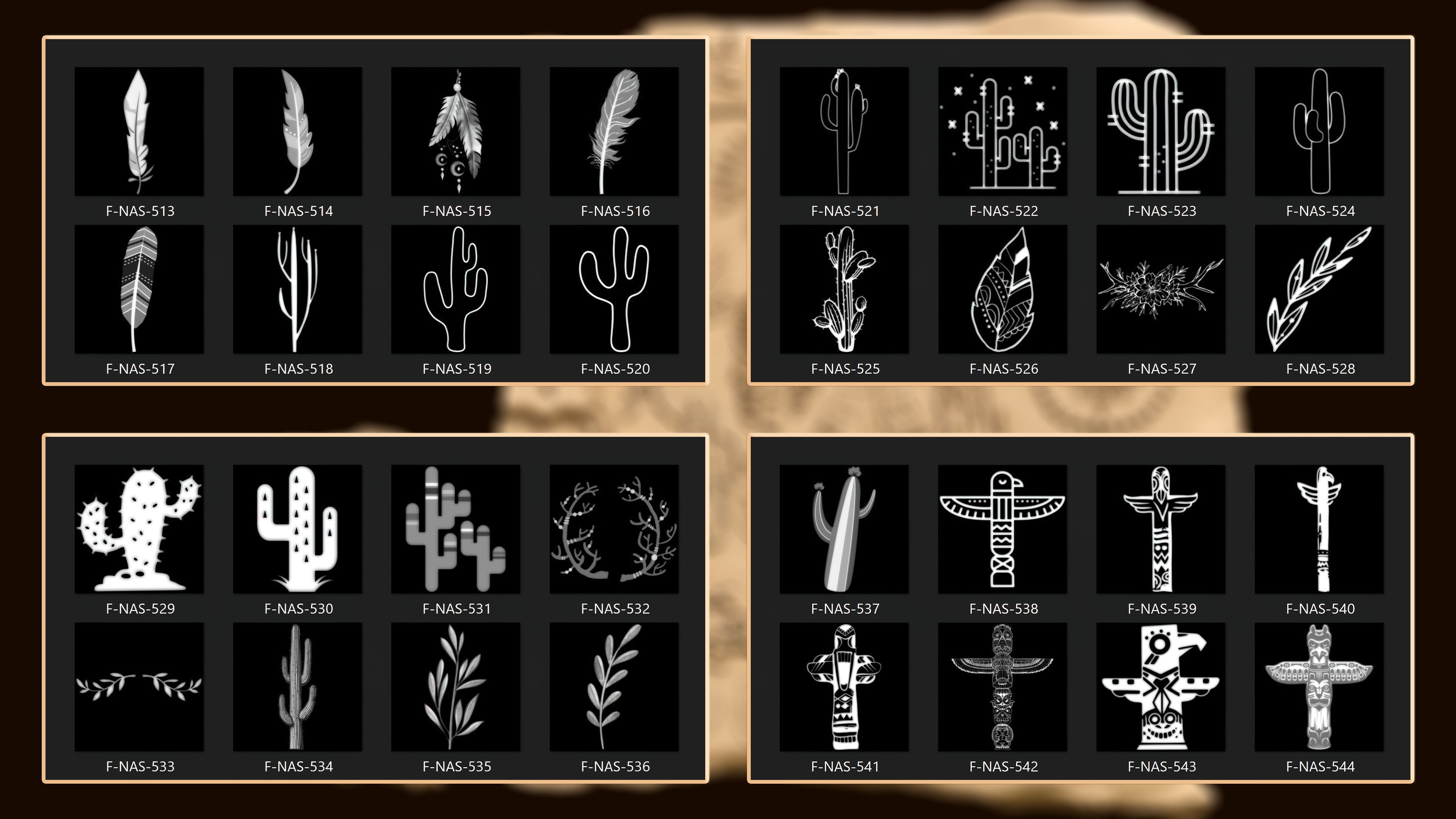 860 Native Indian americans symbol Alpha 3D model_17