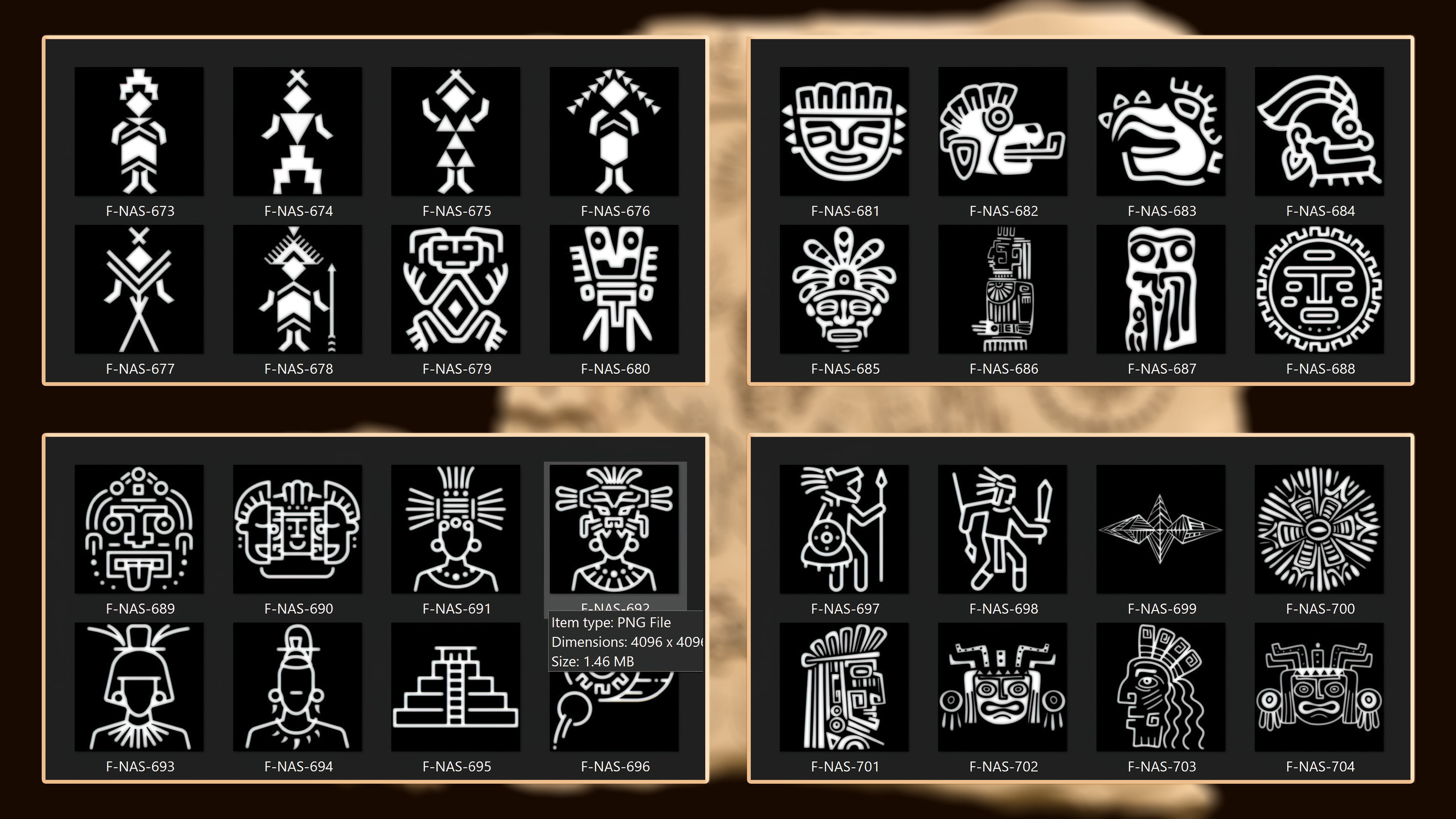 860 Native Indian americans symbol Alpha 3D model_22