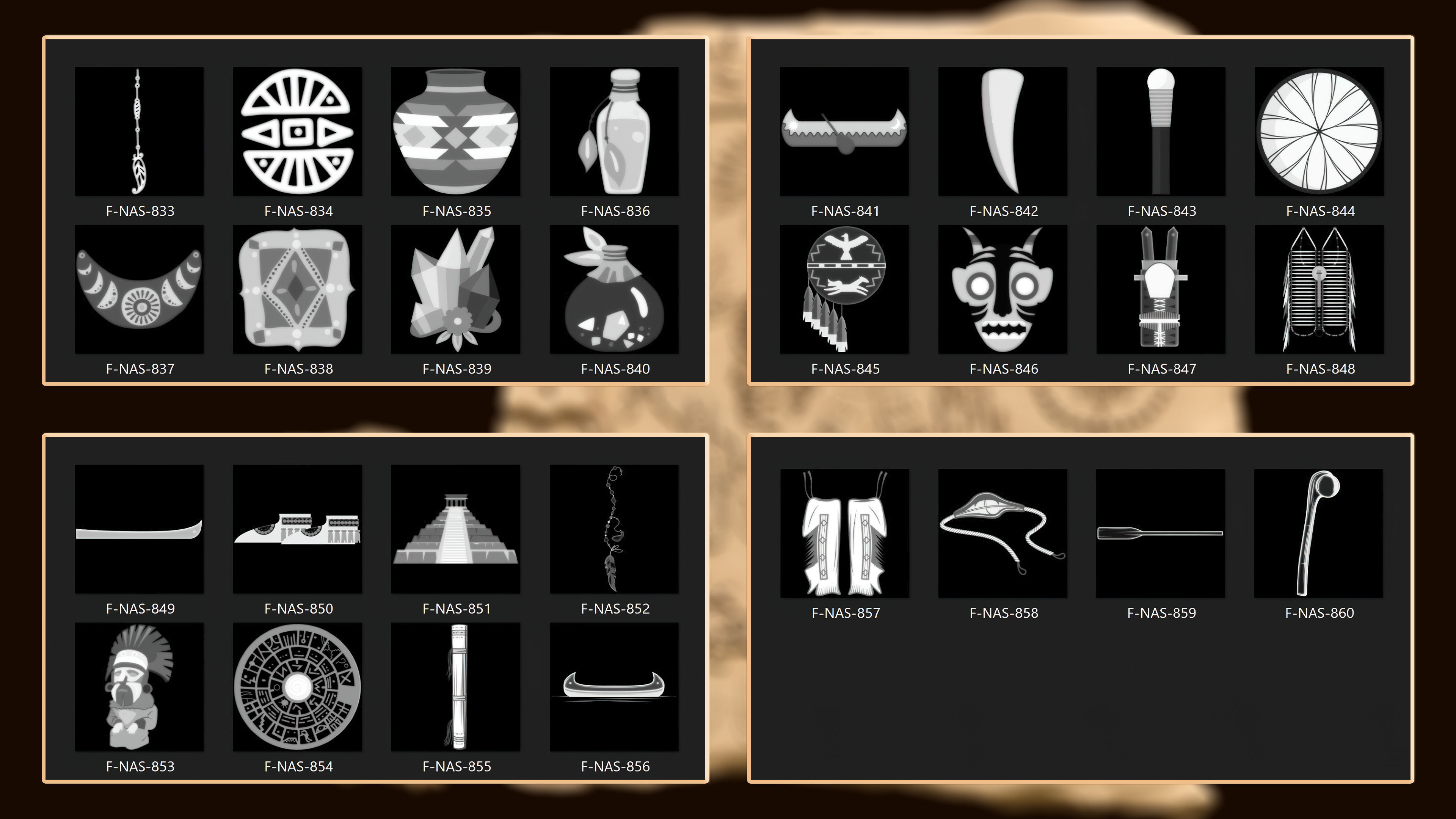 860 Native Indian americans symbol Alpha 3D model_27