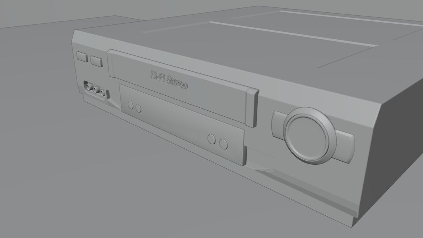Hi-fi Stereo VHS video cassette recorder 3D model_11