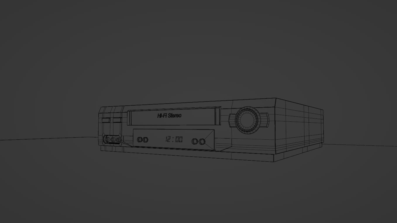 Hi-fi Stereo VHS video cassette recorder 3D model_6