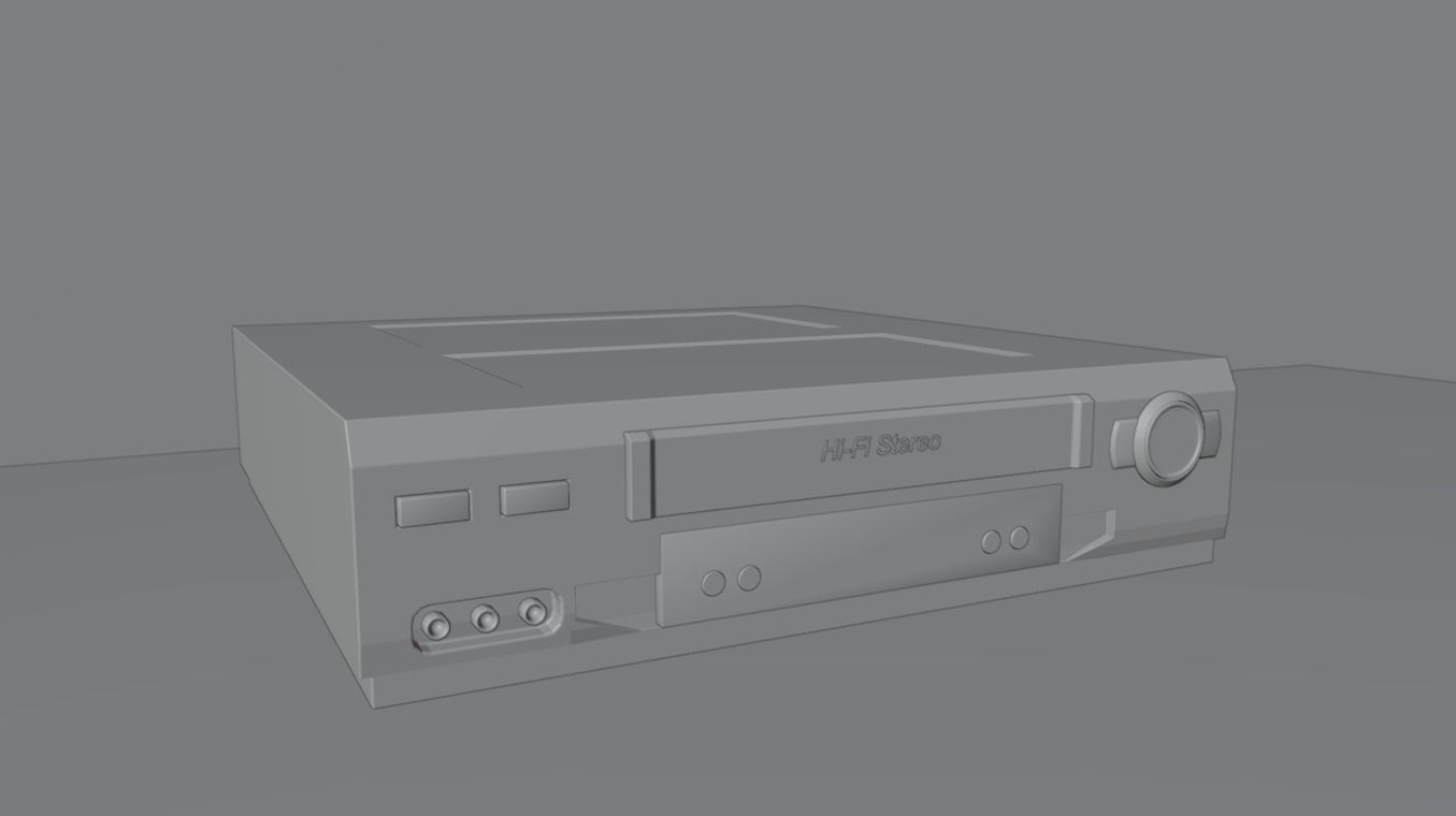 Hi-fi Stereo VHS video cassette recorder 3D model_13