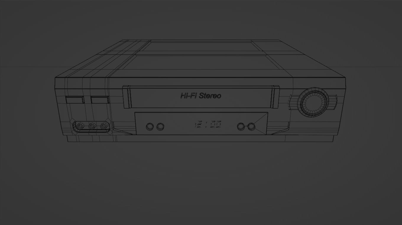 Hi-fi Stereo VHS video cassette recorder 3D model_9