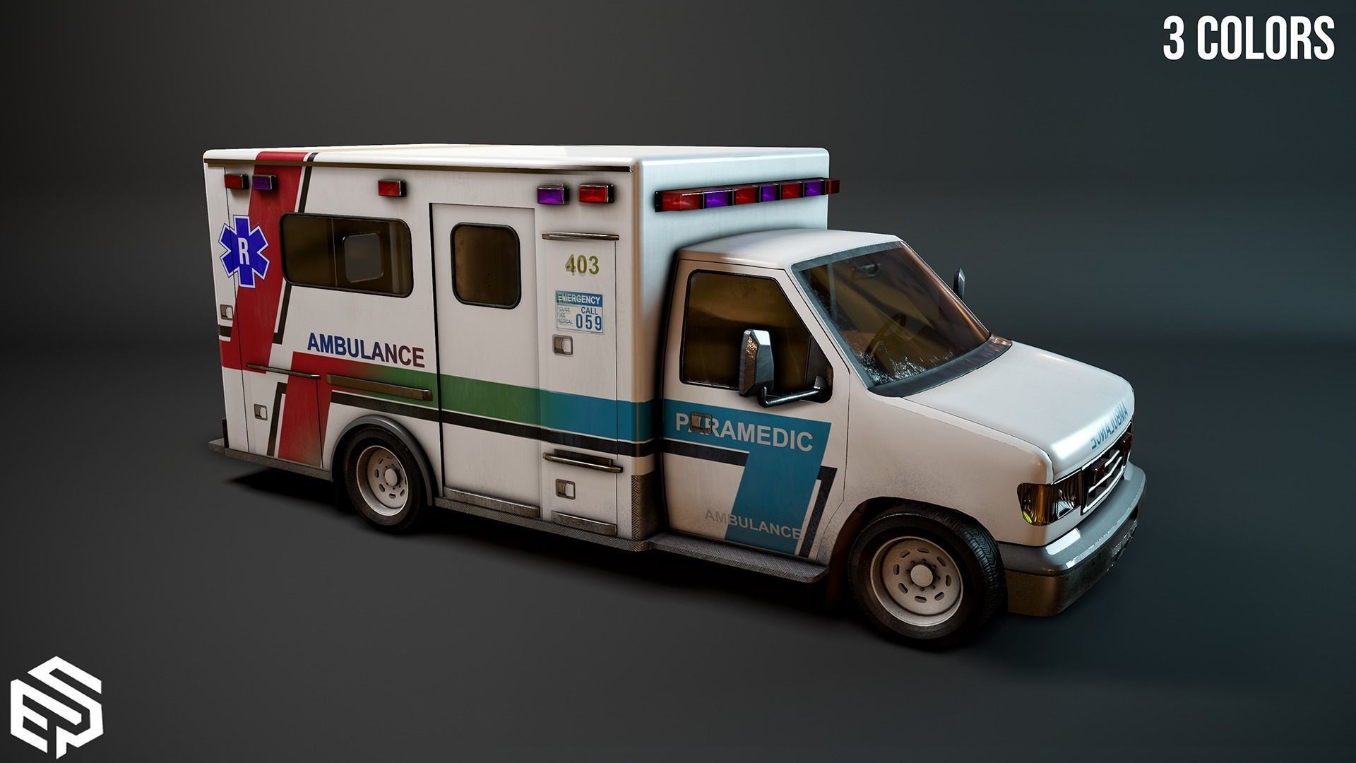 Emergency Vehicle Pack 3D Model Collection_10