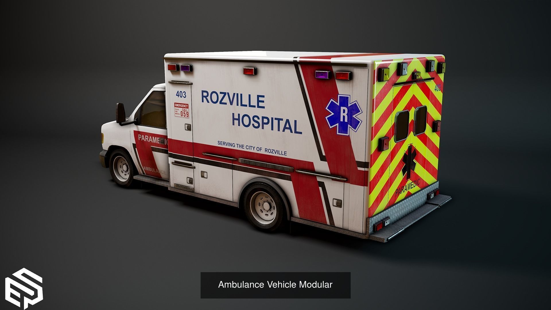 Emergency Vehicle Pack 3D Model Collection_3