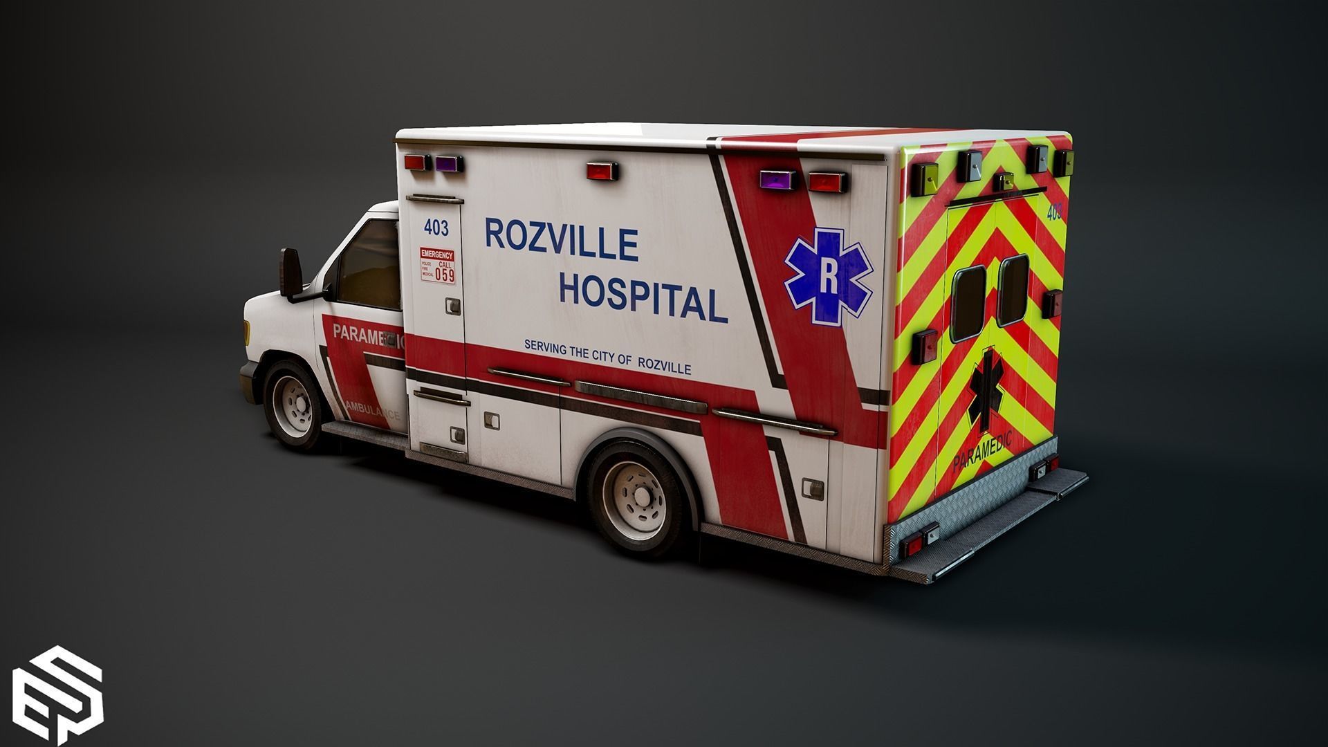 Emergency Vehicle Pack 3D Model Collection_6